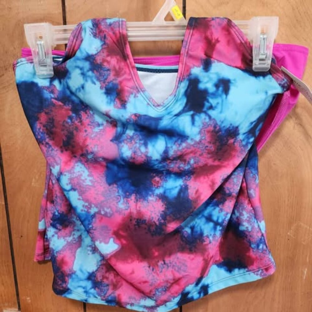 bobbie & brooks ladies tankini 2pc set tie dye Size L
